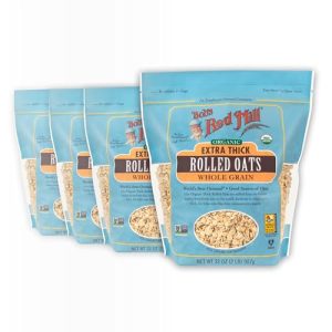 Bob's Red Mill Organic Thick Rolled Oats, 32oz (4 Pack) : Grocery & Gourmet Food